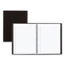 Blueline Duraflex Poly Notebook, 1 Subject, Medium/College Rule, Black Cover, 11 x 8.5, 80 Sheets