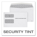 TOPS 1099 Double Window Envelope, Commercial Flap, Gummed Closure, 5.63 x 9, White, 24/Pack