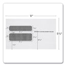 TOPS W-2 Laser Double Window Envelope, Commercial Flap, Gummed Closure, 5.63 x 9, White, 50/Pack