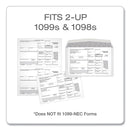TOPS 1099 Double Window Envelope, Commercial Flap, Gummed Closure, 5.63 x 9, White, 24/Pack
