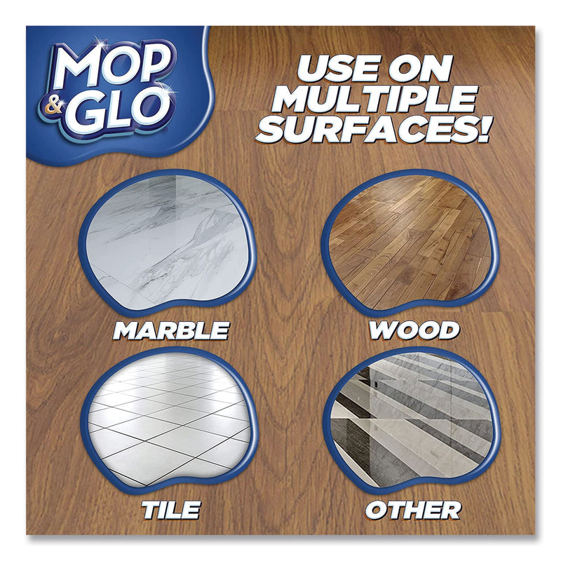 Professional MOP & GLO Triple Action Floor Shine Cleaner, Fresh Citrus Scent, 64 oz Bottle, 6/Carton