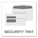 TOPS W-2 Laser Double Window Envelope, Commercial Flap, Gummed Closure, 5.63 x 9, White, 50/Pack