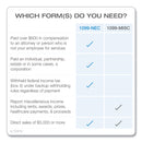 TOPS Four-Part 1099-NEC Continuous Tax Forms, 8.5 x 11, 600/Carton