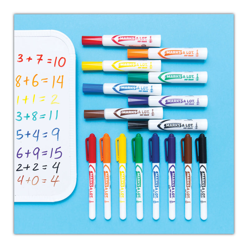 Avery MARKS A LOT Desk-Style Dry Erase Marker Value Pack, Broad Chisel Tip, Assorted Colors, 24/Pack (98188)