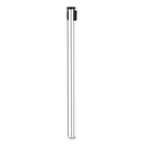 Tatco Adjusta-Tape Crowd Control Stanchion Posts Only, Polished Aluminum, 40" High, Silver, 2/Box