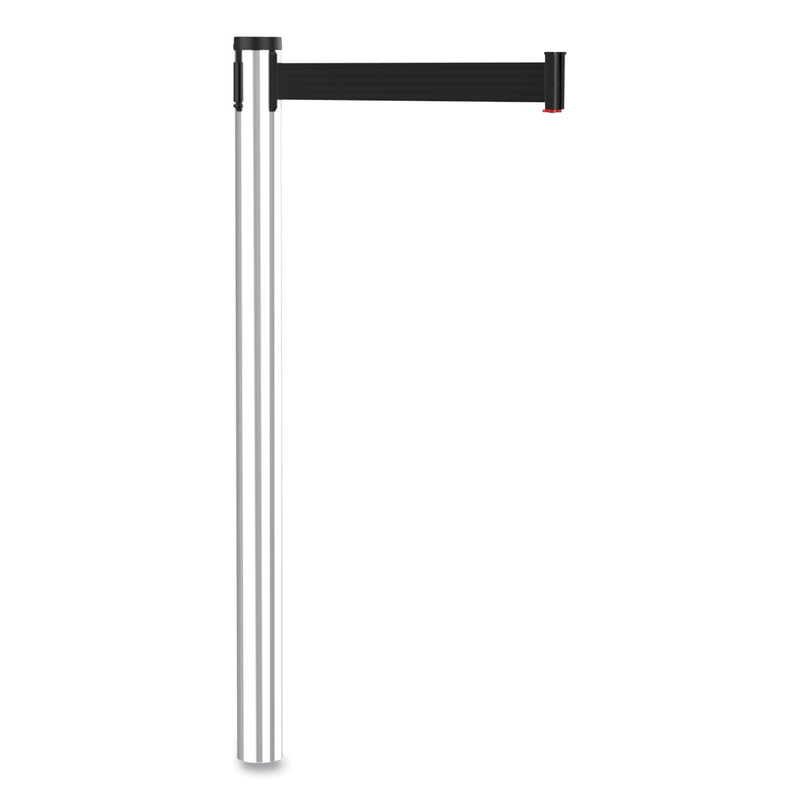 Tatco Adjusta-Tape Crowd Control Stanchion Posts Only, Polished Aluminum, 40" High, Silver, 2/Box