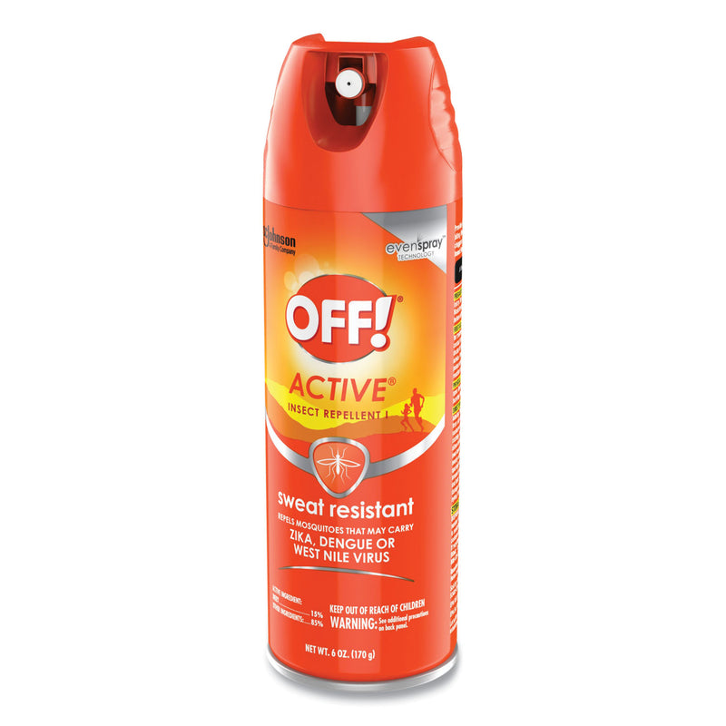 OFF! ACTIVE Insect Repellent, 6 oz Aerosol Spray, 12/Carton