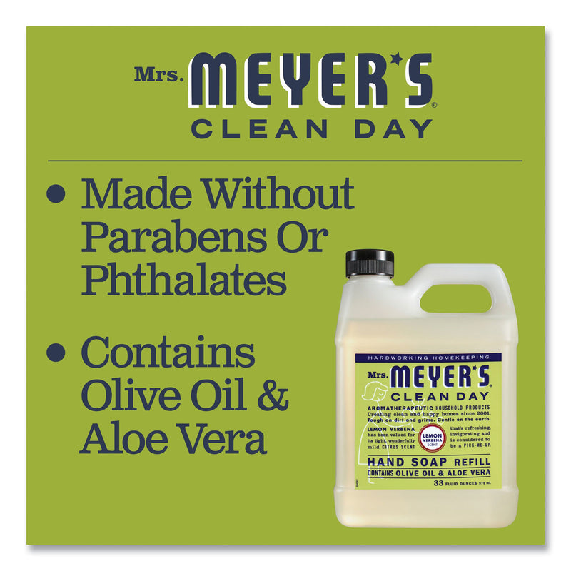 Mrs. Meyer's Clean Day Liquid Hand Soap Refill, Lemon Verbena, 33 oz