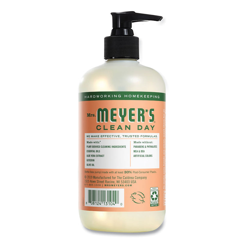 Mrs. Meyer's Clean Day Liquid Hand Soap, Geranium, 12.5 oz, 6/Carton