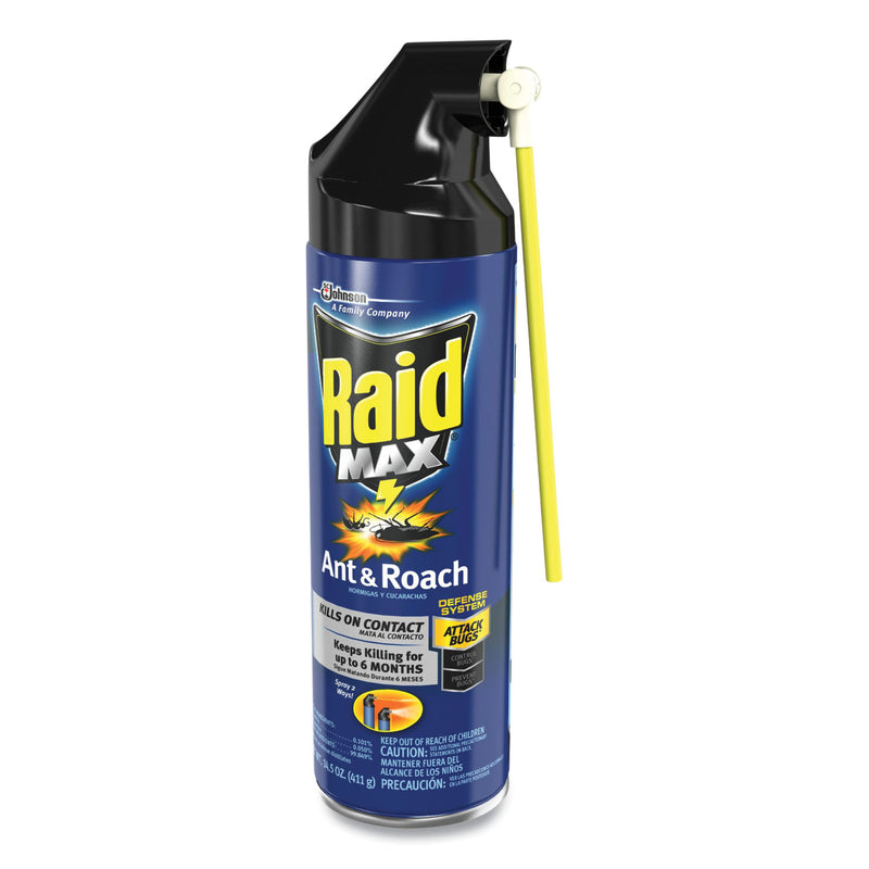 Raid Ant/Roach Killer, 14.5 oz Aerosol Spray, Unscented, 6/Carton