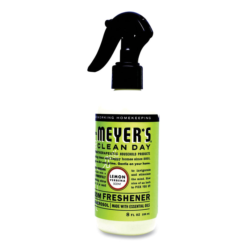 Mrs. Meyer's Clean Day Room Freshener, Lemon Verbena, 8 oz, Non-Aerosol Spray, 6/Carton
