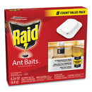 Raid Ant Baits, 0.24 oz, 8/Box, 12 Boxes/Carton