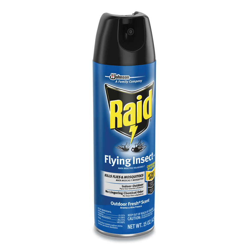 Raid Flying Insect Killer, 15 oz Aerosol Spray, 12/Carton