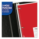 Mead Spiral Notebook, 1 Subject, Medium/College Rule, Assorted Covers, 10.5 x 8, 70 Sheets, 6/Pack