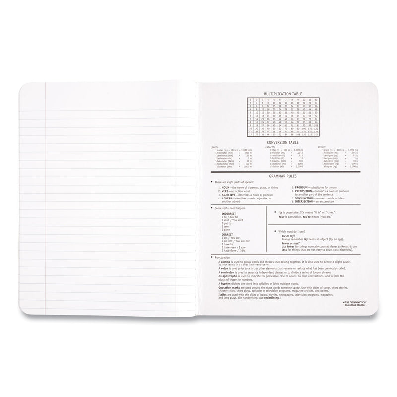 Mead Square Deal Composition Book, Medium/College Rule, Black Cover, 9.75 x 7.5, 100 Sheets
