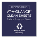 AT-A-GLANCE Disposable Clean Sheets, 25 Sheets, 17 x 22, White, 25/Pack