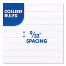 Mead Spiral Notebook, 1 Subject, Medium/College Rule, Assorted Covers, 10.5 x 8, 70 Sheets, 6/Pack