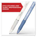 Sharpie S-Gel Fashion Barrel Gel Pen, Retractable, Medium 0.7 mm, Black Ink, Frost Blue Barrel, Dozen