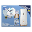 Glade Automatic Spray Starter Kit, Spray Unit and Refill, White/Gold, Clean Linen