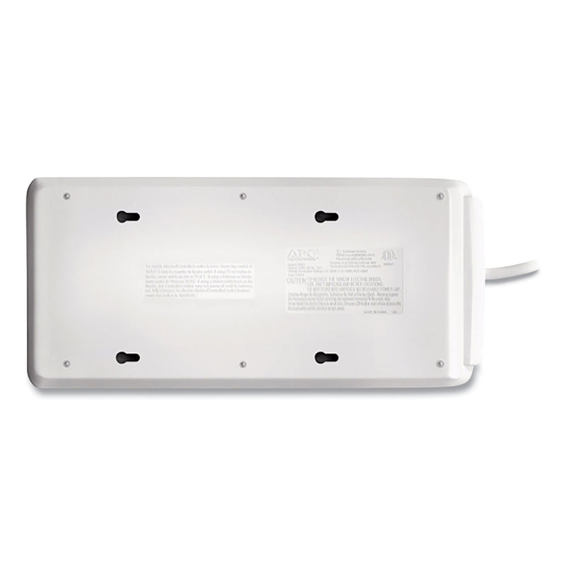 APC Home/Office SurgeArrest Protector, 8 AC Outlets, 6 ft Cord, 2,030 J, White