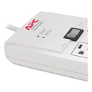 APC Home/Office SurgeArrest Protector, 8 AC Outlets, 6 ft Cord, 2,030 J, White