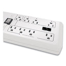 APC Home/Office SurgeArrest Protector, 8 AC Outlets, 6 ft Cord, 2,030 J, White