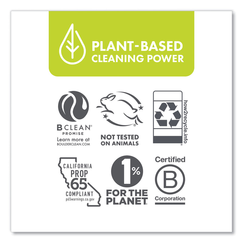 Boulder Clean Dishwasher Detergent Power Packs, Citrus Zest, 48 Tab Pouch, 6/Carton