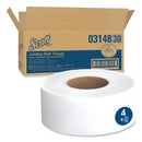 Scott Essential JRT Jumbo Roll Bathroom Tissue, Septic Safe, 2-Ply, White, 3.55" x 1,000 ft, 4 Rolls/Carton
