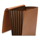 Smead TUFF Expanding Wallets, 5.25" Expansion, 1 Section, Elastic Cord Closure, Letter Size, Redrope