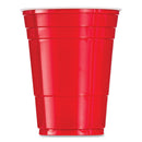 Dart Solo Party Plastic Cold Drink Cups, 16 oz, Red, 288/Carton