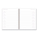 Cambridge Mina Weekly/Monthly Planner, Main Floral Artwork, 11 x 8.5, White/Violet/Peach Cover, 12-Month (Jan to Dec): 2023
