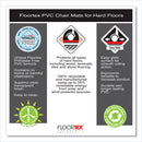 Floortex Cleartex Advantagemat Phthalate Free PVC Chair Mat for Hard Floors, 53 x 45, Clear