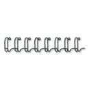 Fellowes Wire Bindings, 1/4" Diameter, 35 Sheet Capacity, White, 25/Pack