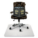 Floortex Cleartex MegaMat Heavy-Duty Polycarbonate Mat for Hard Floor/All Carpet, 46 x 53, Clear