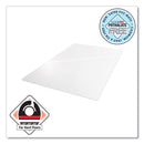 Floortex Cleartex Advantagemat Phthalate Free PVC Chair Mat for Hard Floors, 53 x 45, Clear
