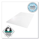 Floortex Cleartex Advantagemat Phthalate Free PVC Chair Mat for Low Pile Carpet, 60 x 48, Clear