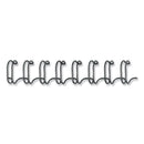 Fellowes Wire Bindings, 3/8" Diameter, 80 Sheet Capacity, Black, 25/Pack