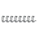 Fellowes Wire Bindings, 1/2" Diameter, 100 Sheet Capacity, Black, 25/Pack