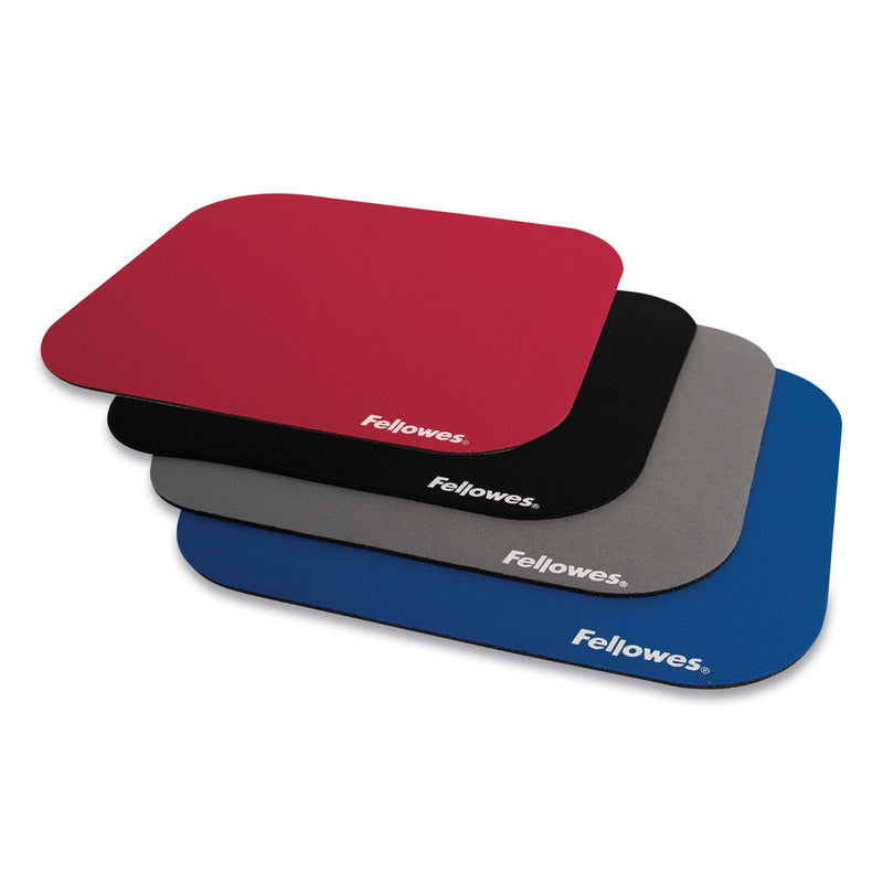 Fellowes Polyester Mouse Pad, 9 x 8, Black