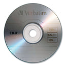 Verbatim CD-R Recordable Disc, 700 MB/80 min, 52x, Slim Jewel Case, Silver, 10/Pack