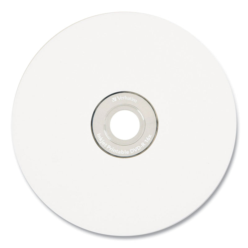 Verbatim DVD-R Recordable Disc, 4.7 GB, 16x, Spindle, White, 50/Pack
