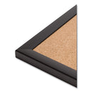 U Brands Cork Bulletin Board, 24 x 18, Natural Surface, Black Frame