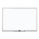 U Brands Melamine Dry Erase Board, 36 x 24, White Surface, Silver Frame