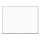 U Brands Melamine Dry Erase Board, 48 x 36, White Surface, Silver Frame