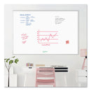 U Brands Melamine Dry Erase Board, 72 x 48, White Surface, Silver Frame