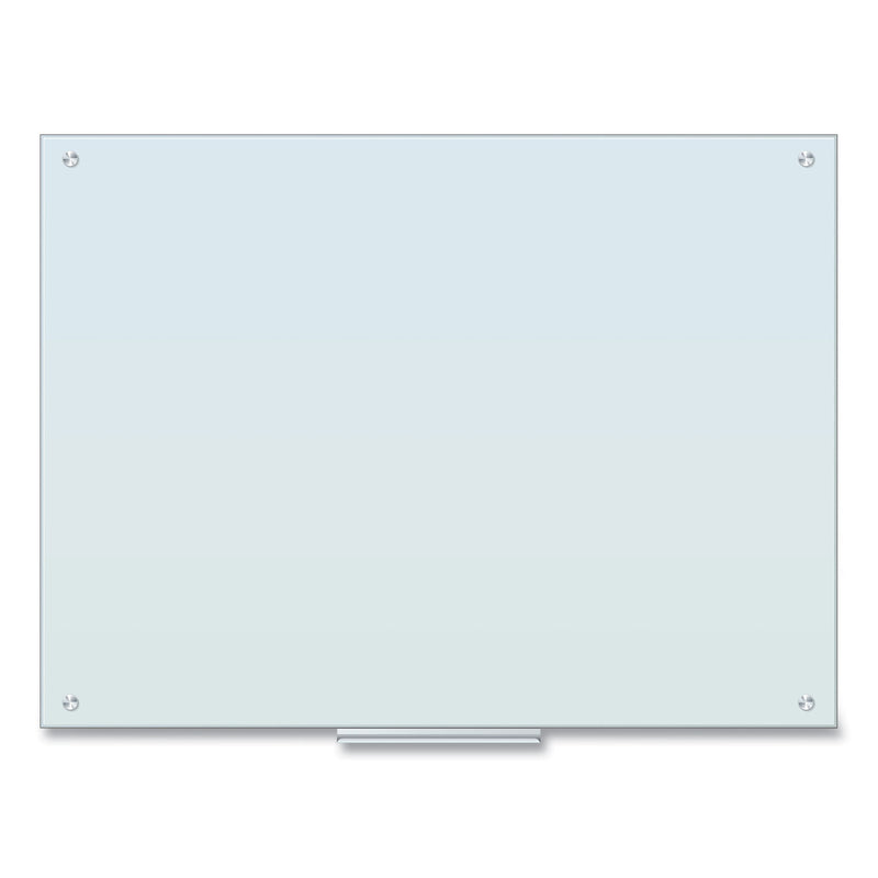 U Brands Glass Dry Erase Board, 48 x 36, White Surface