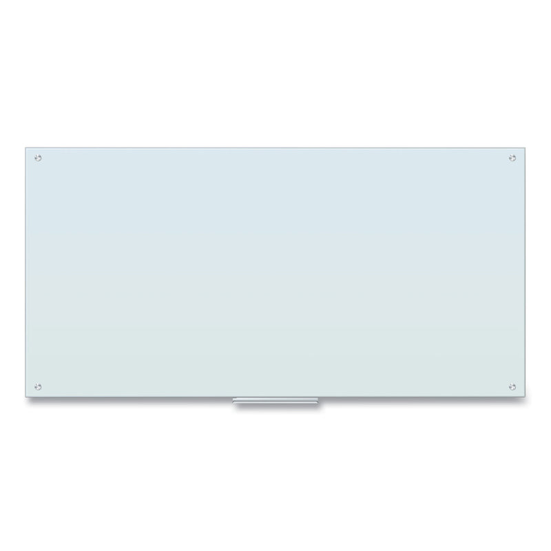 U Brands Glass Dry Erase Board, 72 x 36, White Surface
