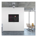 U Brands Black Glass Dry Erase Board, 48 x 36