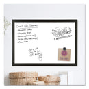 U Brands Magnetic Dry Erase Board with MDF Frame, 24 x 18, White Surface, Black Frame