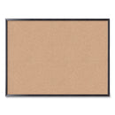 U Brands Cork Bulletin Board, 48 x 36, Natural Surface, Black Frame